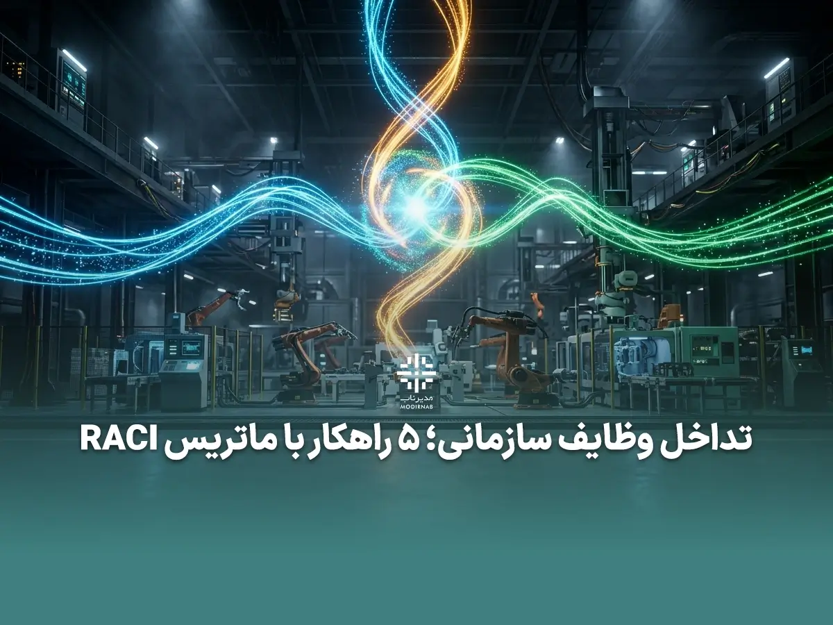 تداخل وظایف سازمانی ماتریس RACI تفکیک مسئولیتها شرح وظایف سازمانی تولید و کنترل کیفیت کلینیک مدیر ناب