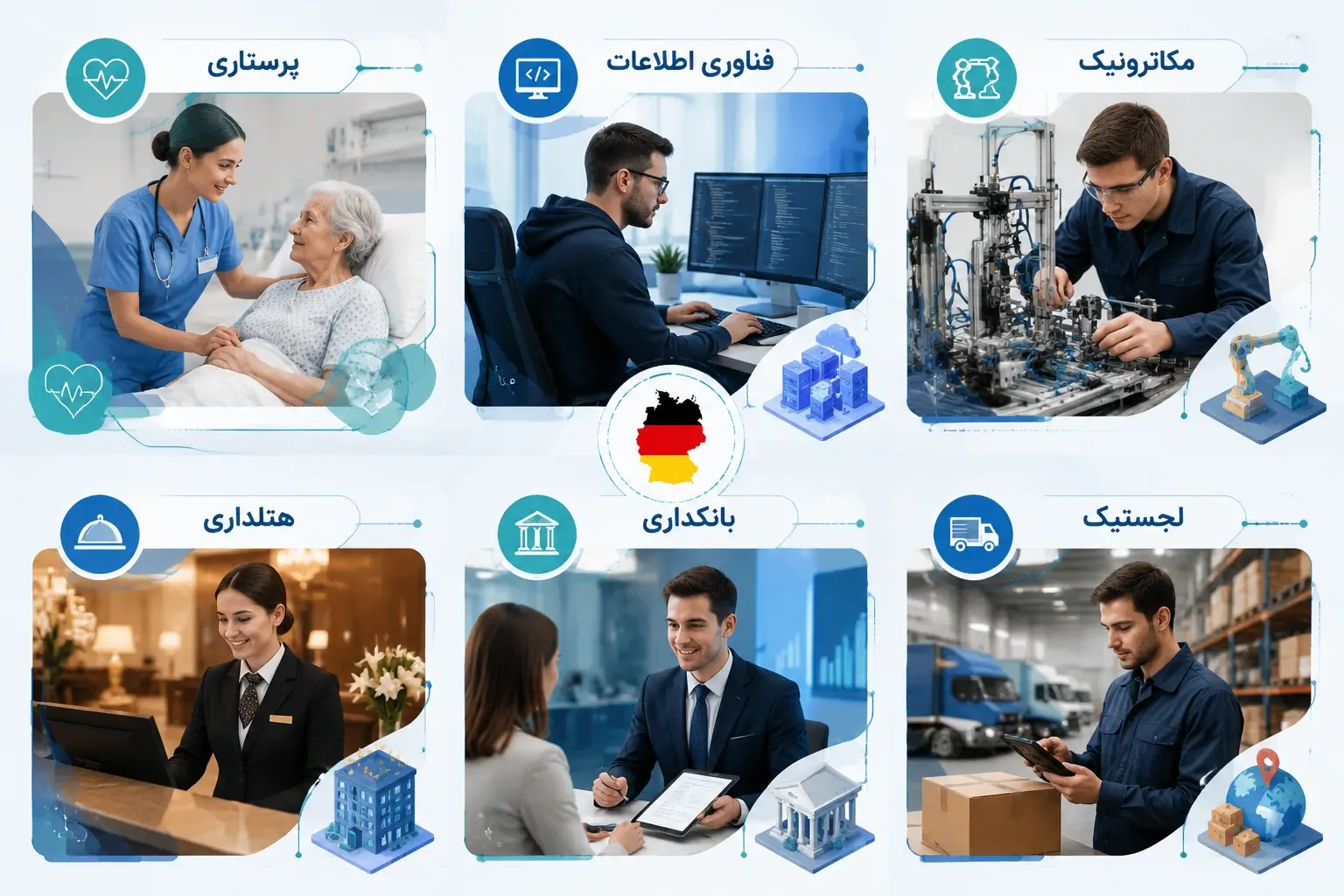 آوسبیلدونگ در آلمان
آوسبیلدونگ
اوسبیلدونگ
آوسبیلدونگ چیست
اوسبیلدونگ آلمان
آوسبیلدونگ دوگانه
آوسبیلدونگ مدرسهمحور
حقوق آوسبیلدونگ
رشتههای آوسبیلدونگ
ویزای آوسبیلدونگ
زبان مورد نیاز آوسبیلدونگ
شرایط آوسبیلدونگ در آلمان
مدارک لازم برای آوسبیلدونگ
تمکن مالی آوسبیلدونگ
مراحل اقدام برای آوسبیلدونگ
کلینیک مدیر ناب
مدیر ناب گلوبال