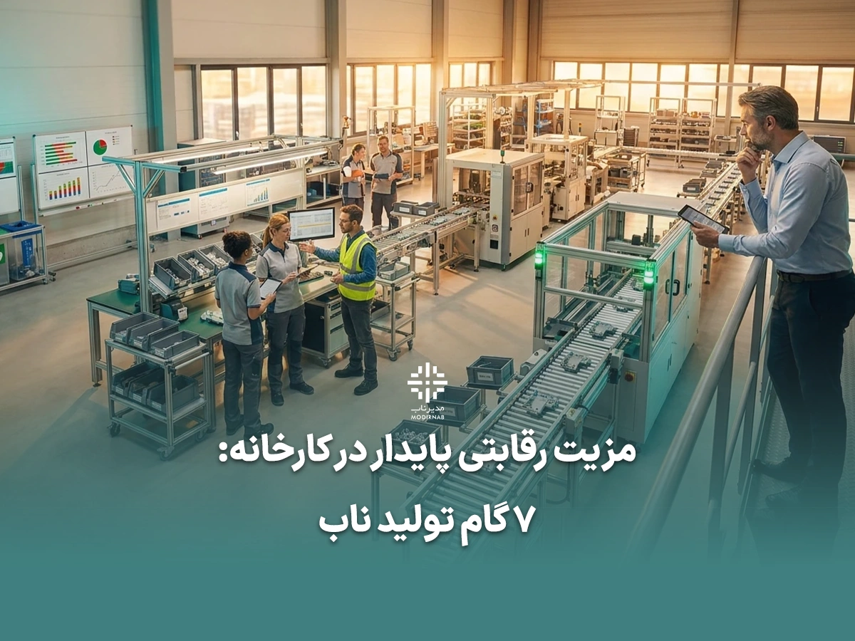 مزیت رقابتی پایدار تولید ناب کاهش اتلاف در تولید بهبود مستمر مدیریت کارخانه مدیریت ناب استانداردسازی فرایندها کلینیک مدیر ناب